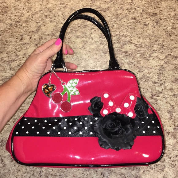 Disney Handbags - Disney Parks Red Patent MINNIE Bow Purse